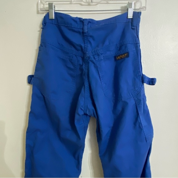 DEECEE Vintage Royal Blue Carpenter Painter Pants Cotton Woman’s Size 7/8 28 - Picture 5 of 8